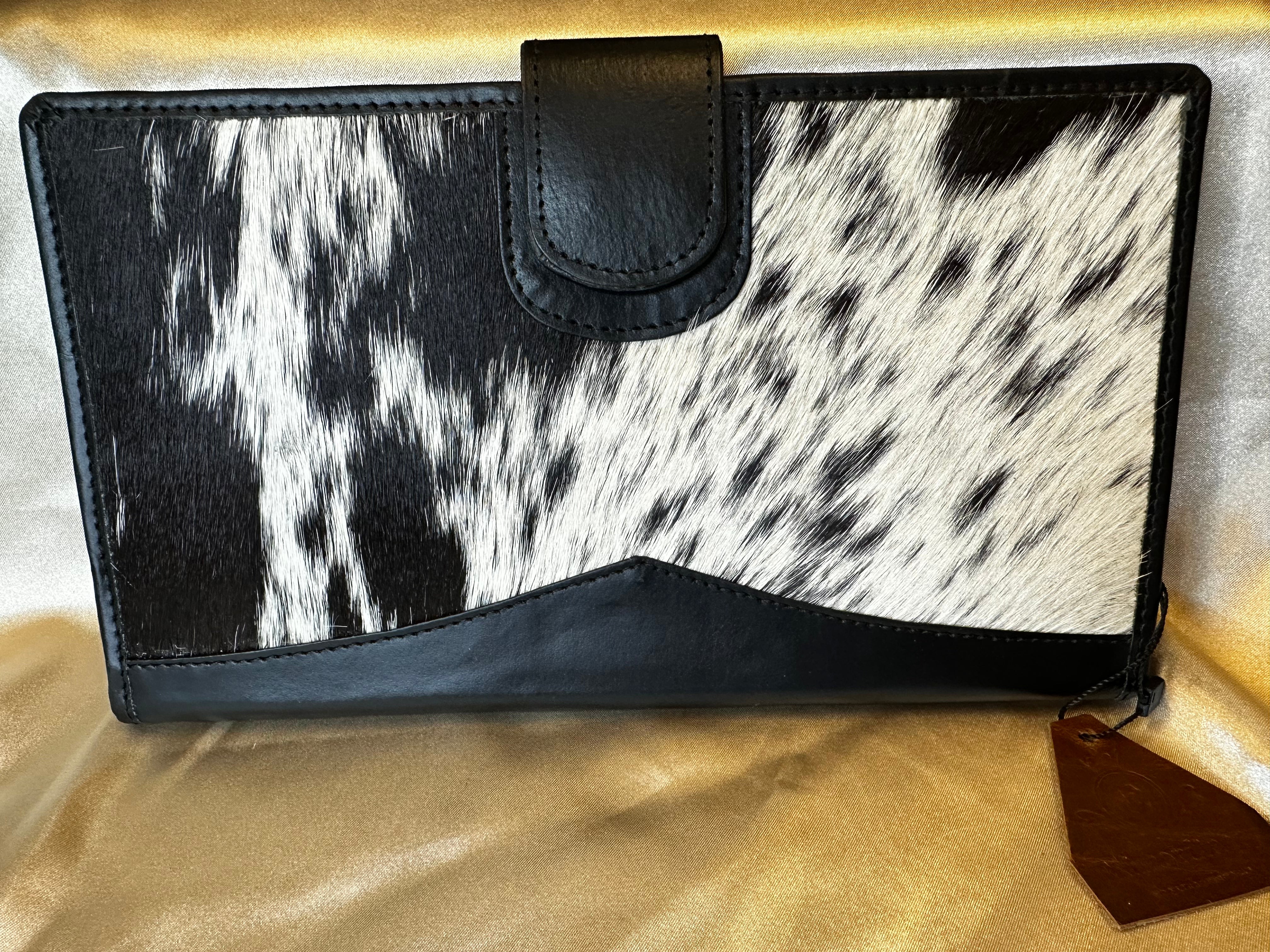 Leather Diary Clutch Animal Print Leather Clutch Wallet Small Leather Purse