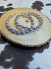 Load image into Gallery viewer, Beautiful Western Navajo Turquoise and White Large Circle Earrings