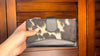 Load and play video in Gallery viewer, Leather Diary Clutch Animal Print Leather Clutch Wallet Small Leather Purse