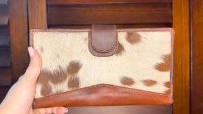 Leather Diary Clutch Animal Print Leather Clutch Wallet Small Leather Purse
